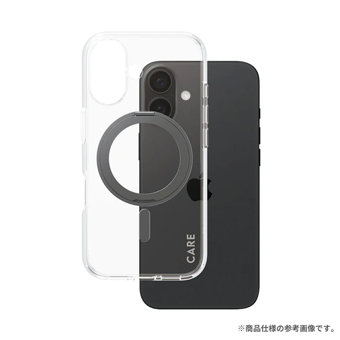 [iPhone16/16 Pro/16 Plus/16 Pro Max専用]CARE by PanzerGlass Feature Case Kickstand & MagSafe(Black) - Image 3