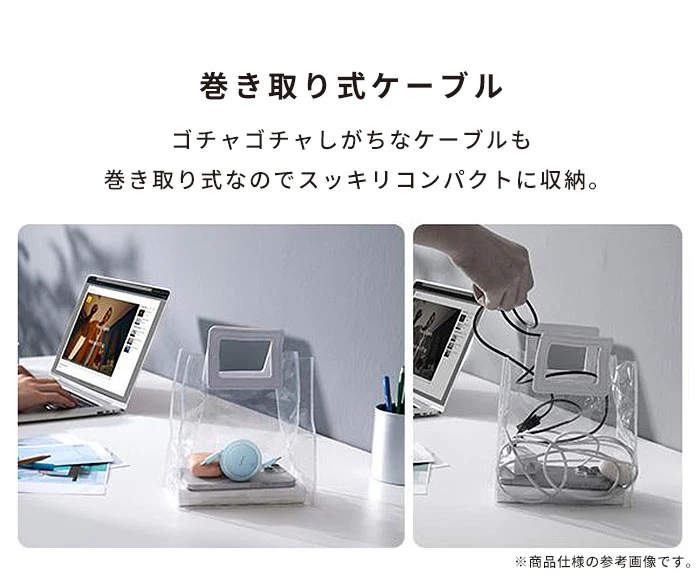 Baseus ベースアス Free2Pull 巻き取り式USB-Cケーブル 60W 1m - Image 3