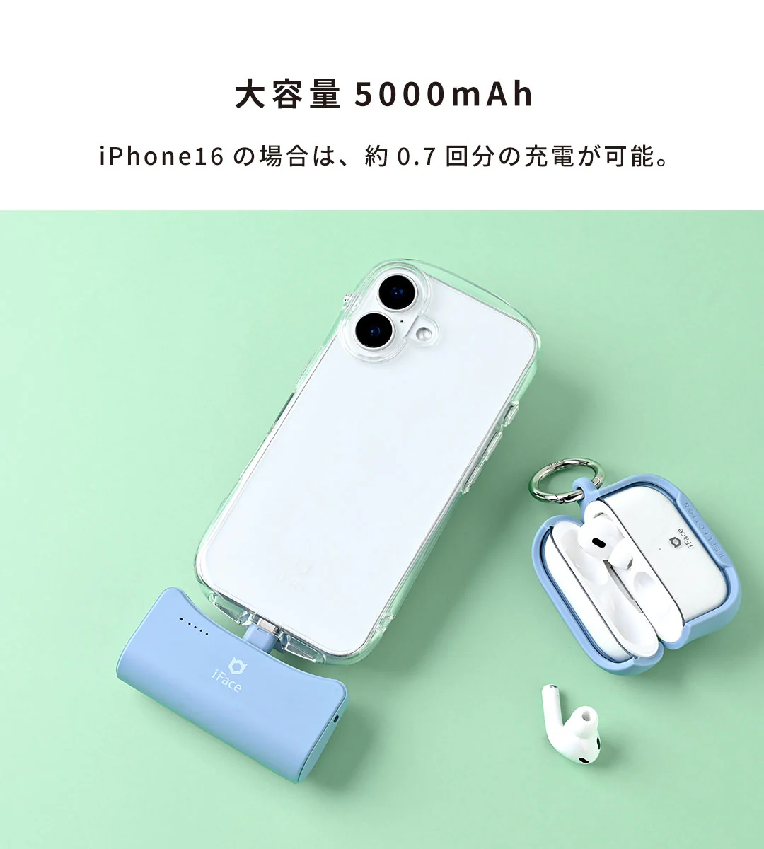 USB Type-C端子専用 iFace ダイレクトモバイルバッテリー 5000mAh - Image 20