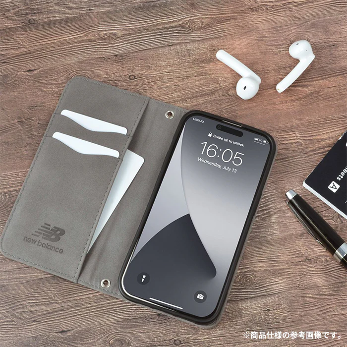 【iPhone 16/16 Pro/16 Pro Max専用】New Balance/ニューバランス スエード手帳型ケース スタンプロゴ - Image 10