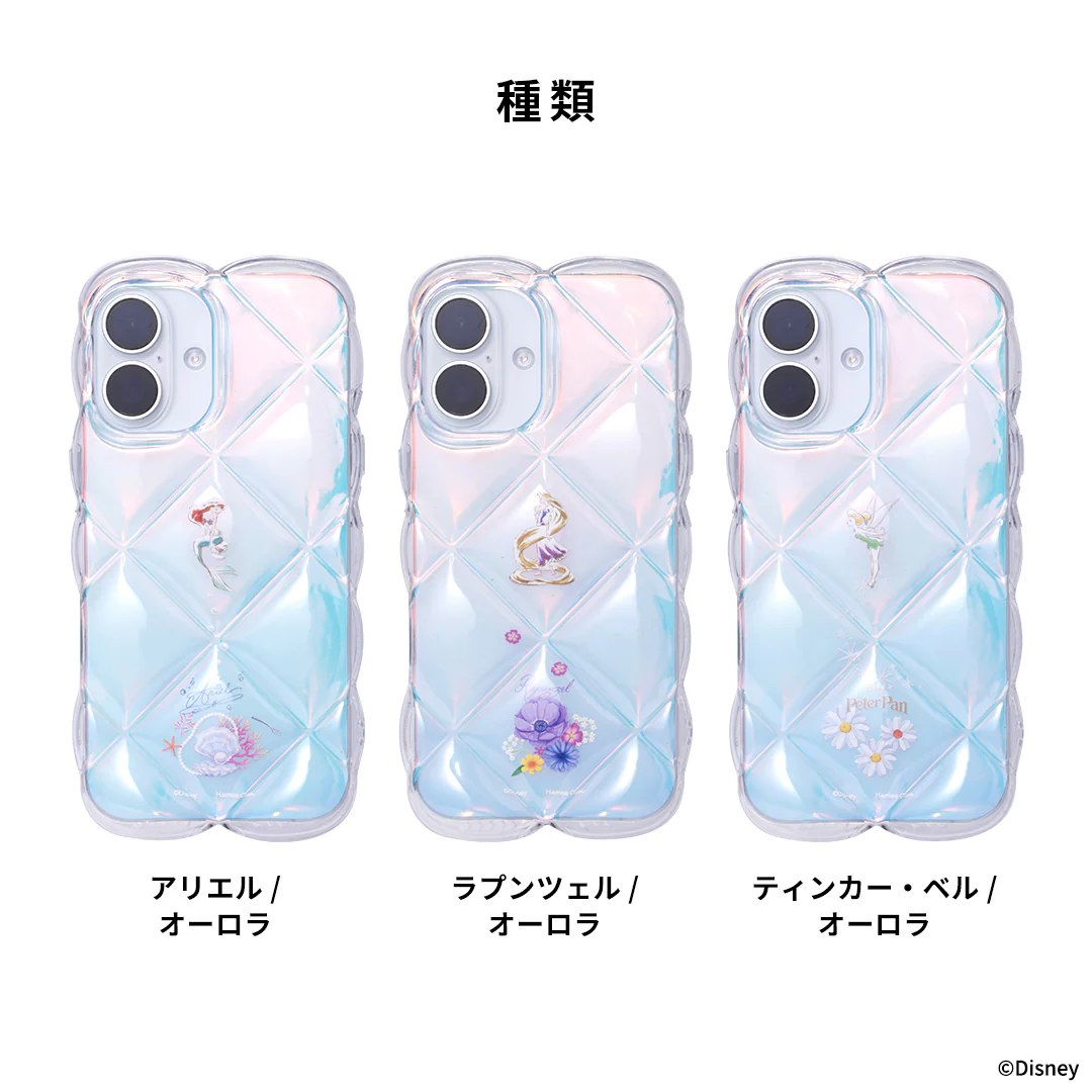 [iPhone16/15/14/13専用]ディズニーキャラクター クリアキルティングケース - Image 3