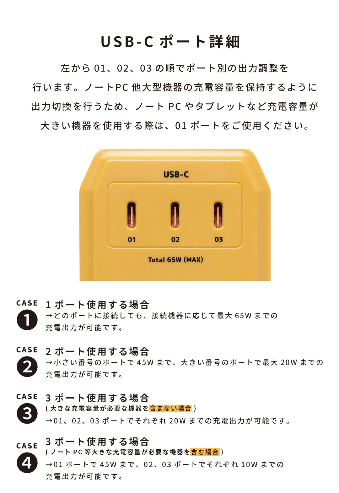 humor handy Next AC PD65W対応 USB タップ - Image 19