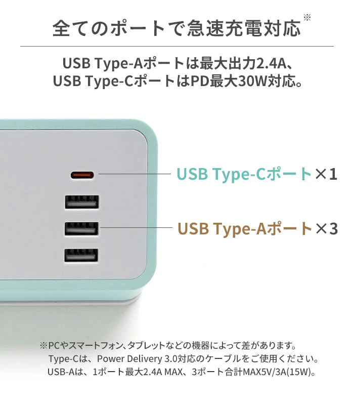 humor AC&USB TAP COMPACT【ユーモア 充電器 ACタップ デスク 便利 複数充電 コンパクト】 - Image 6