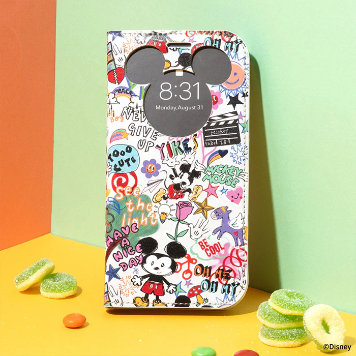 【iPhone 15専用】ディズニーキャラクター CERTA フリップ窓付きダイアリーケース - Image 6