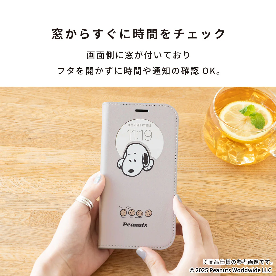 【iPhone 17/16専用】PEANUTS/ピーナッツ CERTA フリップ窓付きダイアリーケース - Image 6